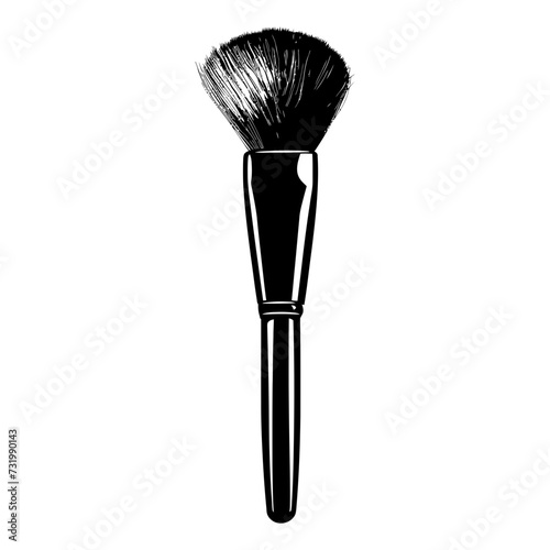 Silhouette makeup brush black color only