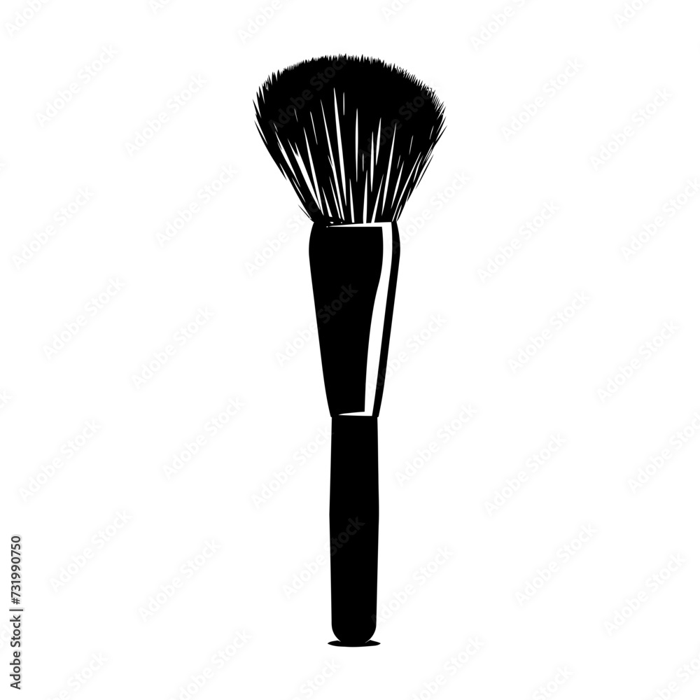 Silhouette makeup brush black color only