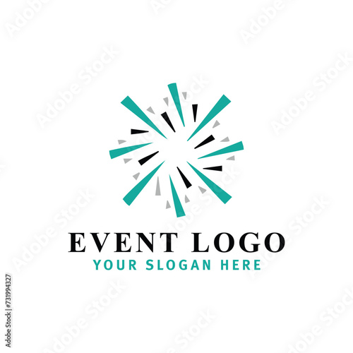 event parties planning logo design vector