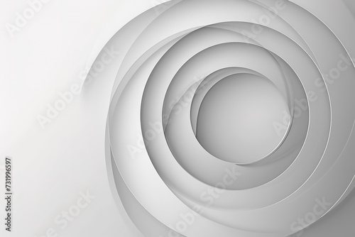 Abstract background with gray circle. White and grey abstract modern transparency circle presentation background. Vector circles template vector design. Object web design. Round shape. Minimal poster