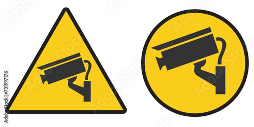 Video surveillance icon. Video camera set vector ilustration.