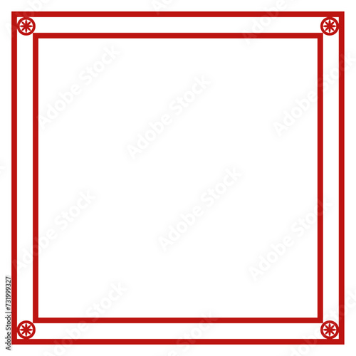 Graphic color border, frame, shape