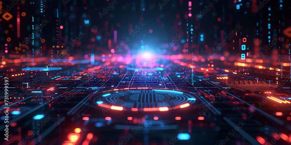 Sci-fi background with analytical indicators Complexity graphs and analytical diagrams in technology background Bright neon dark Sci-fi background with analytical indicators Complexity graphs and analytical diagrams in technology background Bright neon dark