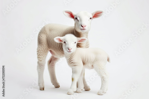 Ewe-nique Beauty  Captivating Sheep and Lamb
