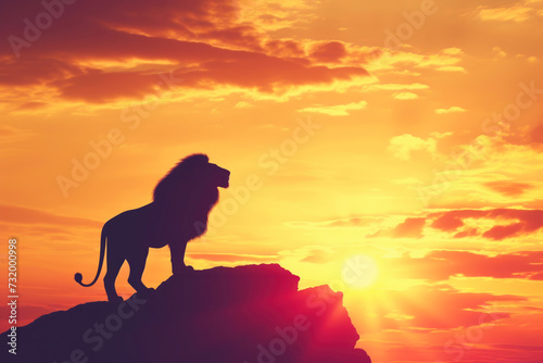 Golden Mane  Lion s Evening Reverie