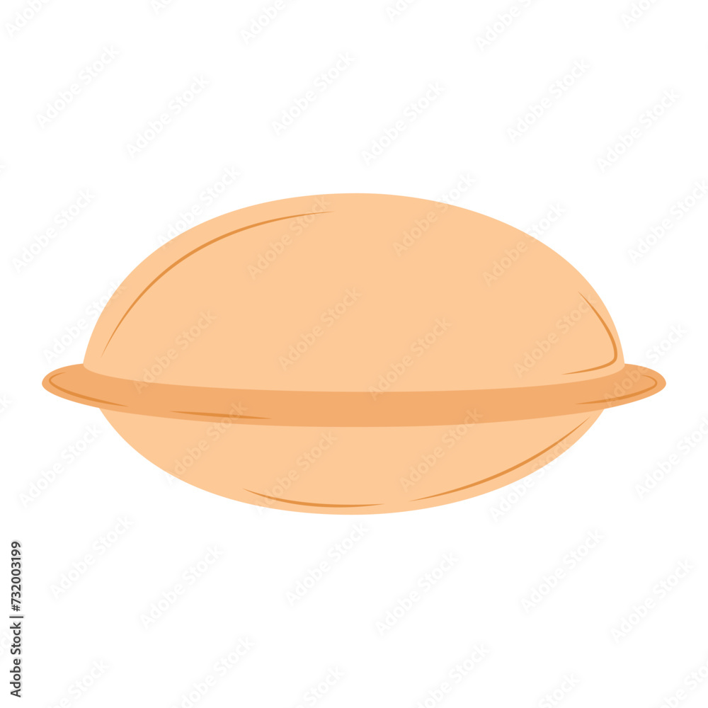 Asian UFO burgers. Korean cheese fast food. Street sandwich with fresh ingredients. Vector illustration in flat cartoon style Asian UFO burgers. Korean cheese fast food. Street sandwich with fresh ingredients. Vector illustration in flat cartoon style