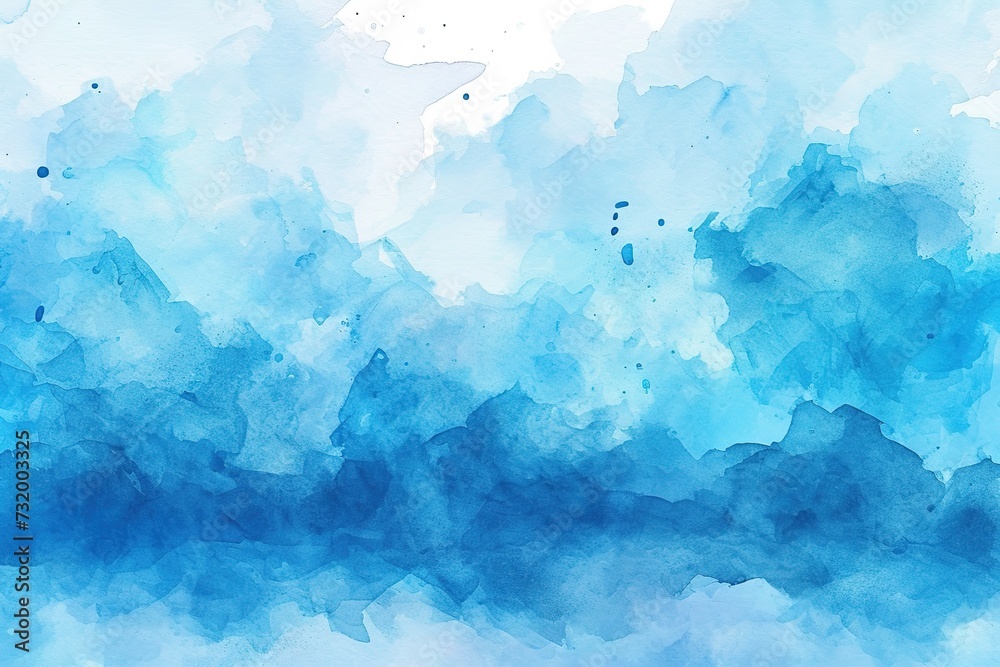 Light blue watercolor background