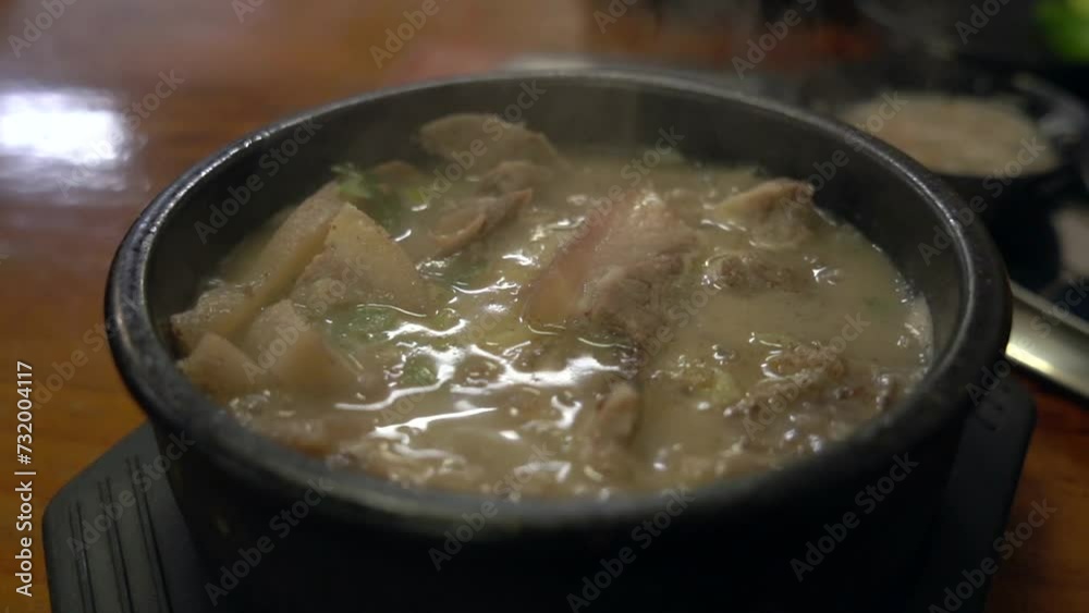 Sundaeguk, one of the traditional Korean foods Sundaeguk, one of the traditional Korean foods