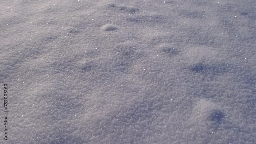 Snow cover close-up. Snow texture. The snow lies in a smooth, even layer, close-up. Snow background Snow cover close-up. Snow texture. The snow lies in a smooth, even layer, close-up. Snow background