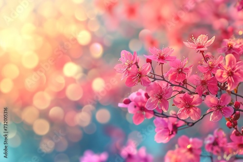 Spring background blur holiday wallpaper.