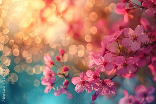 Spring background blur holiday wallpaper.