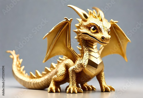 Golden  dragon statue  © Muhammad