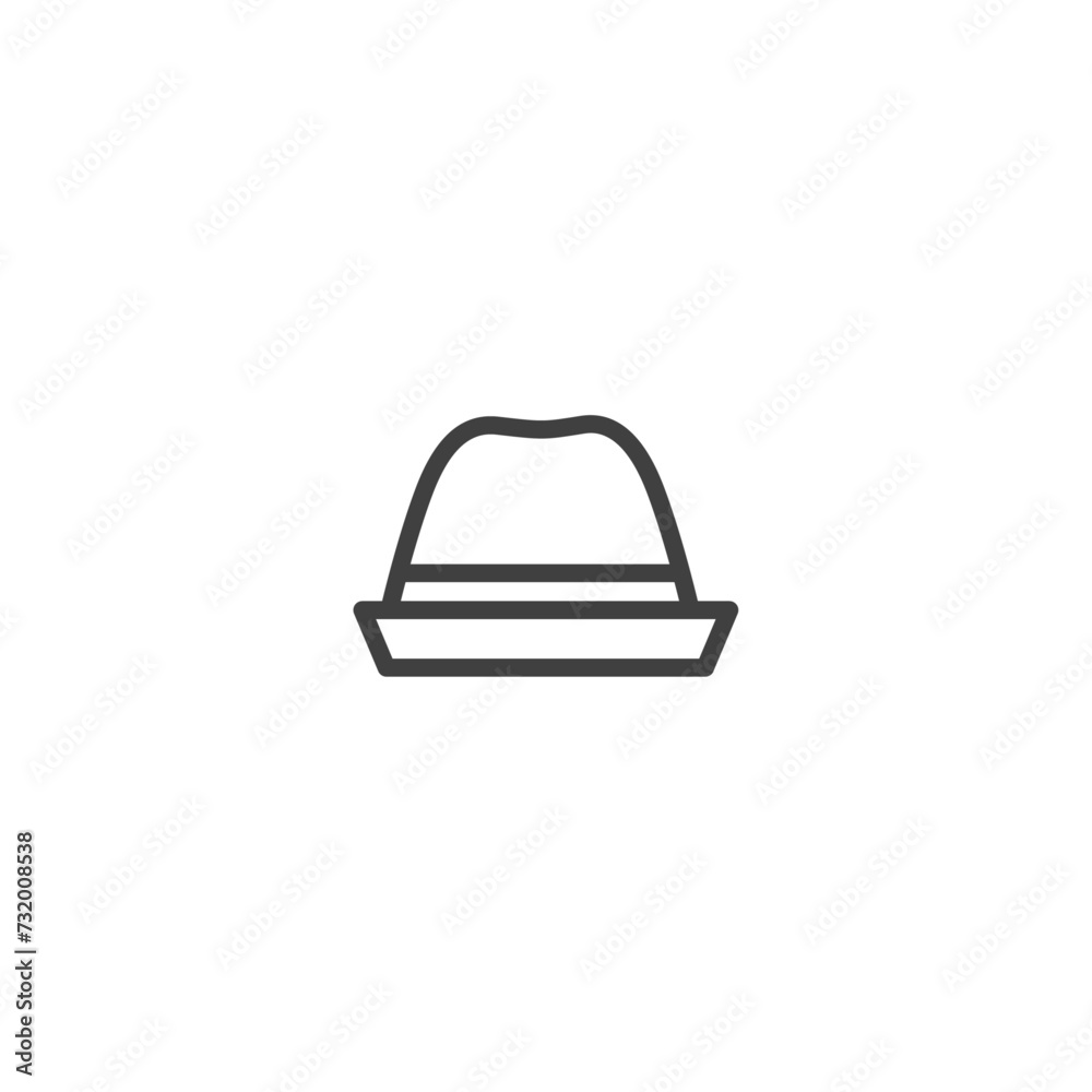 Round hat flat vector design Round hat flat vector design