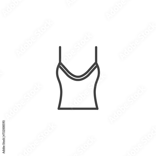 Women's undershirts flat vector design