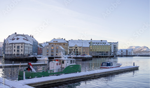 Aalesund (Ålesund) harbor on a beautiful cold winter's day. Møre and Romsdal county © Gunnar E Nilsen