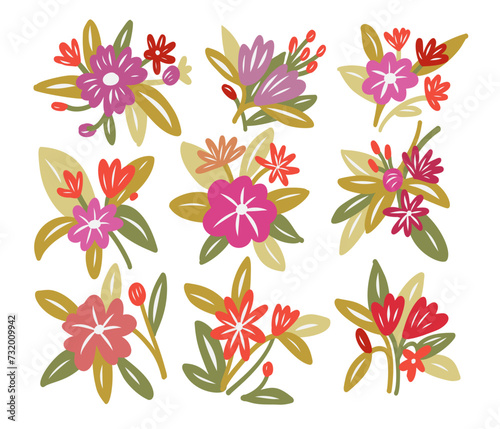 Decorative element with Flowers