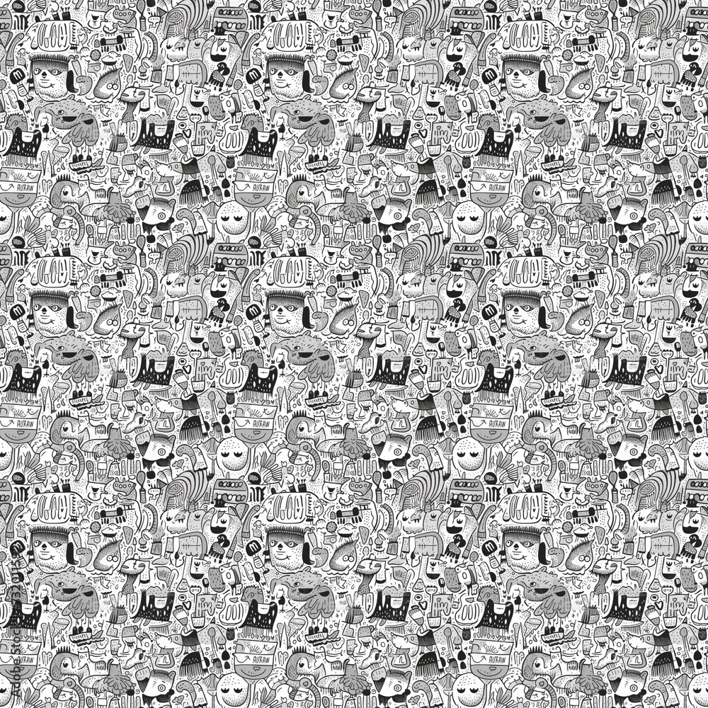 Doodle seamless pattern, wallpaper, doodle wallpaper, doodle design, cafe wallpaper, minimalist, drawing Doodle seamless pattern, wallpaper, doodle wallpaper, doodle design, cafe wallpaper, minimalist, drawing
