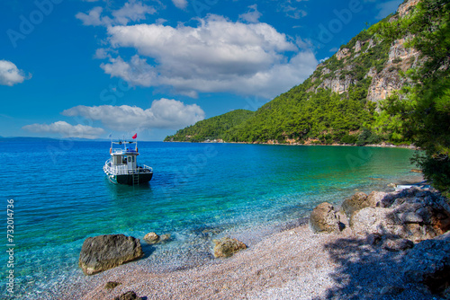 Fototapeta Naklejka Na Ścianę i Meble -  Gokova Gulf view in Mugla Province