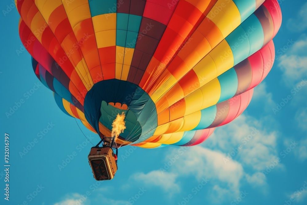 Obraz premium Vibrant hot air balloon