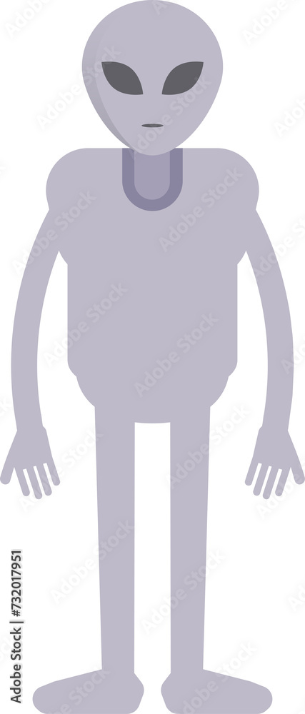 Fototapeta premium Alien Character Standing 