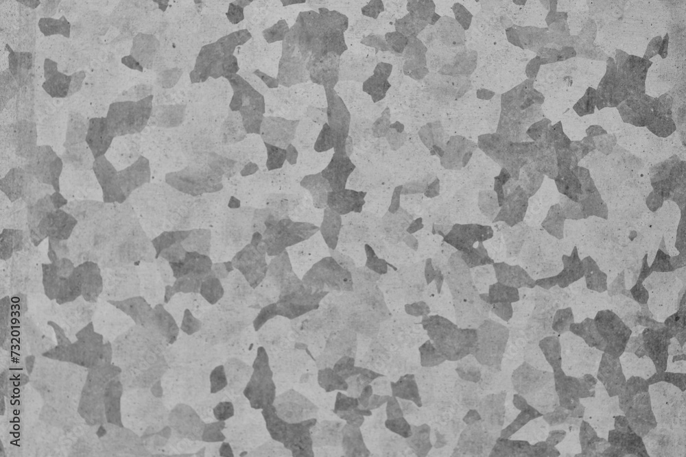 Metallic zinc background. Mottled, camouflage grey texture. Metallic zinc background. Mottled, camouflage grey texture.