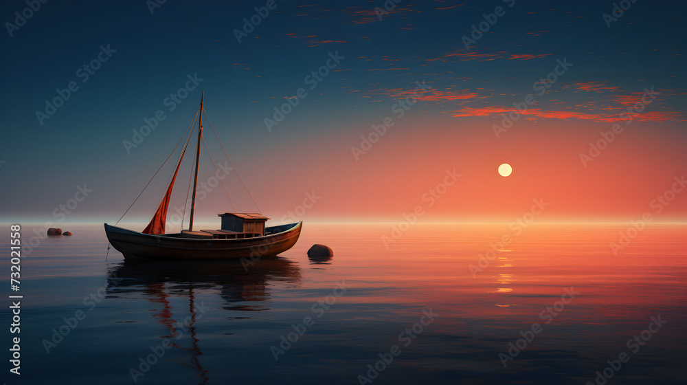 Sunset Sail A Charming Fantasy Boat Adventure
