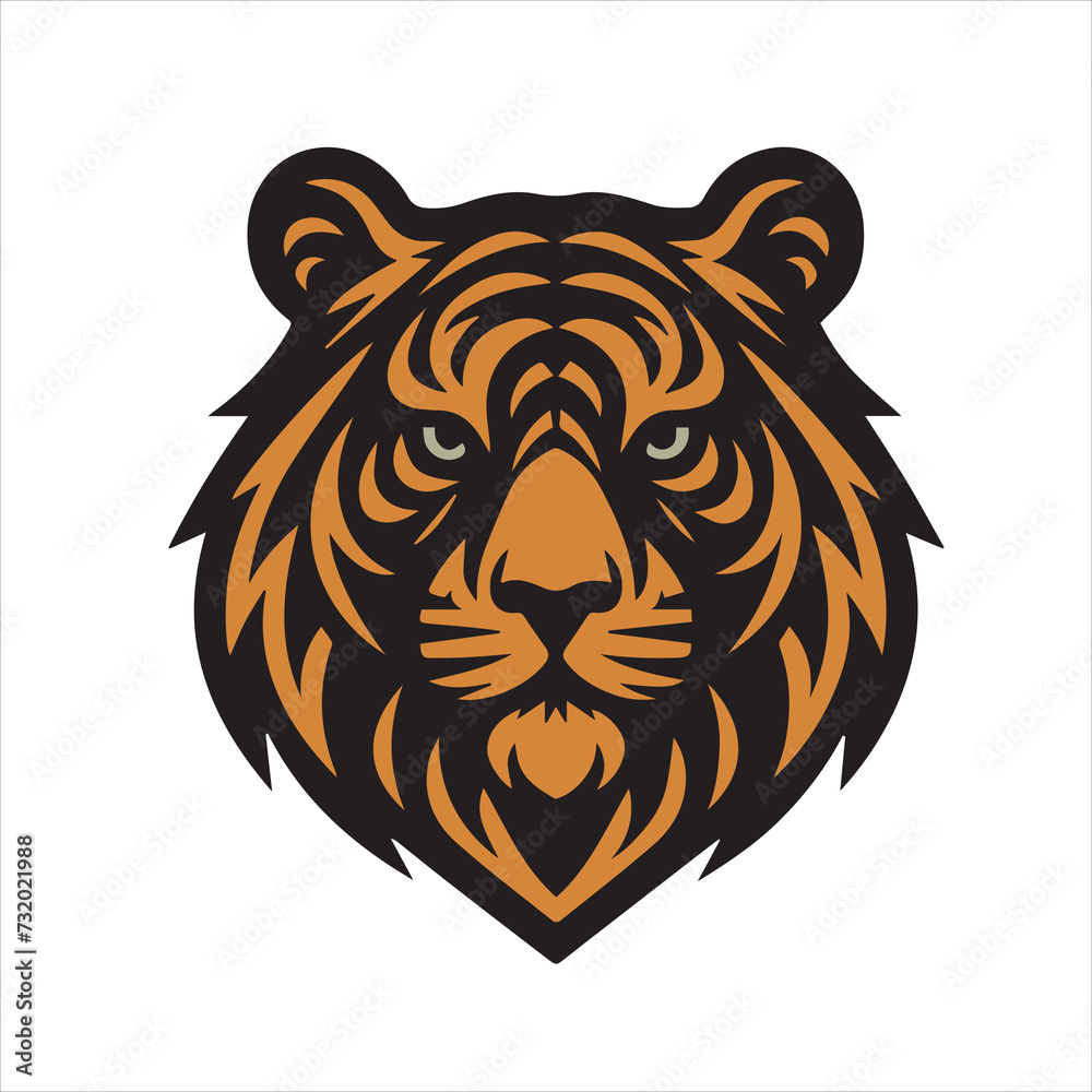 Tiger head vector illustration Logo tiger t shirt design Tiger head vector illustration Logo tiger t shirt design