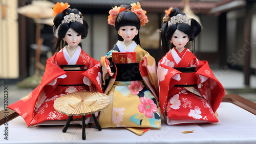 Hina dolls, traditional japanese doll. Selective focus.
generativa IA photo