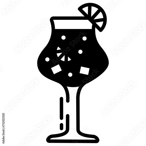 Candelabra glyph and line vector illustration