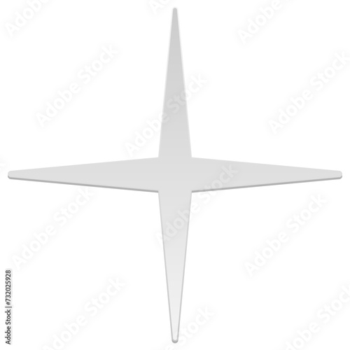Geometry paper cut. Vector illustration.	