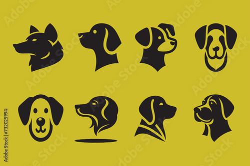 Silhouette Vector design of a 'Dog Icon 