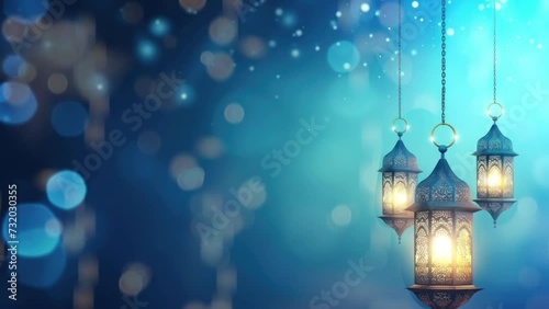 Wallpaper Mural Elegant Islamic Ramadan Lantern Illuminating the Darkness. Animation Video Background Torontodigital.ca