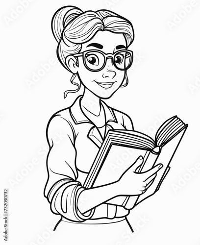 Illustration of a teacher