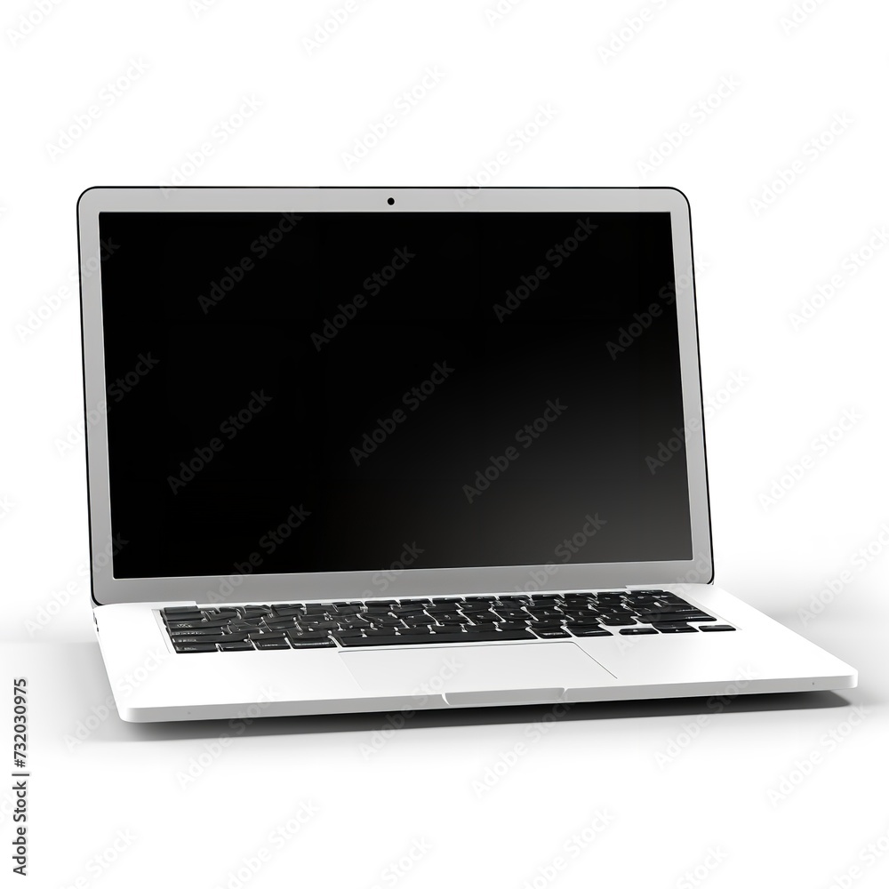 Laptop with Blank Screen Isolated on White Background
Laptop with Blank Screen Isolated on White Background