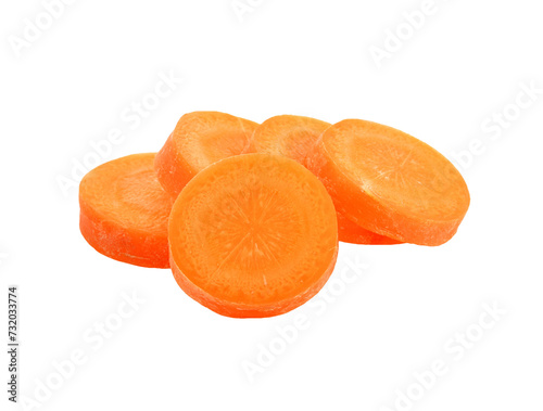 Fresh carrot slice transparent png