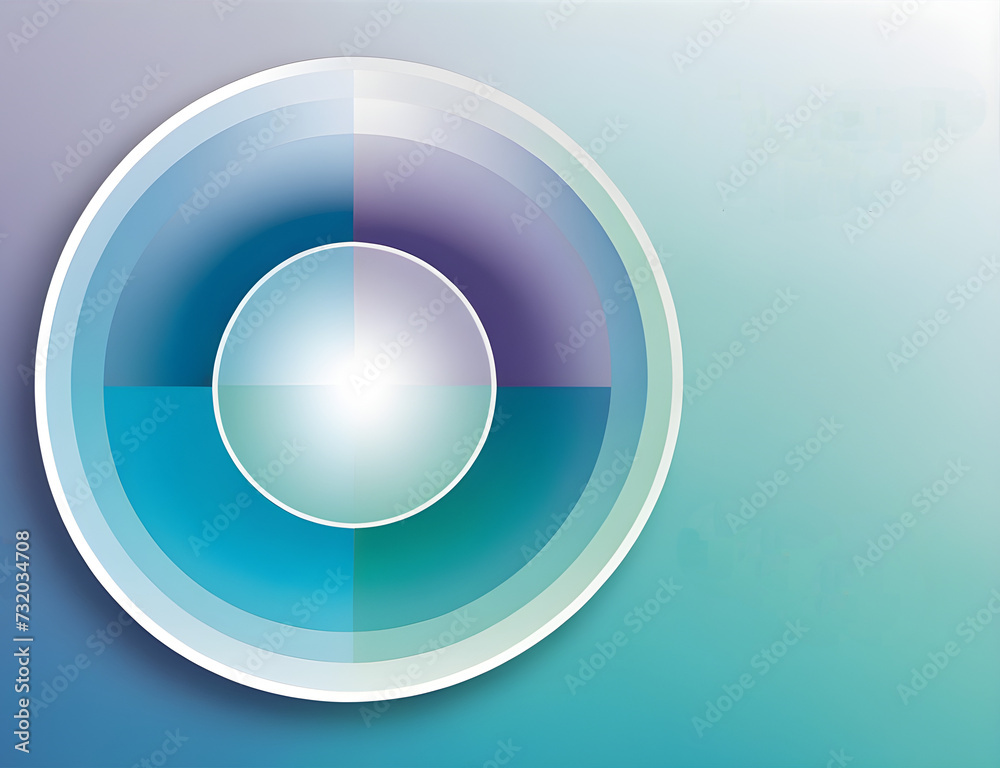 This is a circular Venn diagram graphic image that can be used as a PowerPoint background. Generative AI. This is a circular Venn diagram graphic image that can be used as a PowerPoint background. Generative AI.