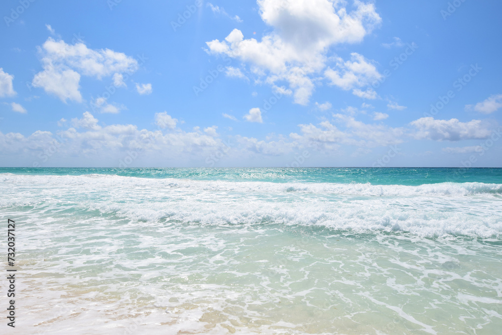 Fototapeta premium Plage paradisiaque et eau turquoise