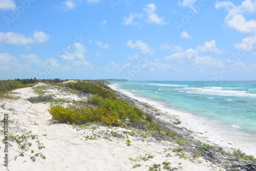 Plage paradisiaque et eau turquoise