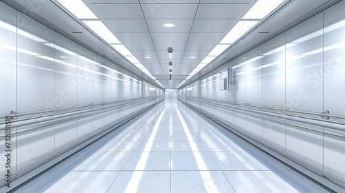 Futuristic Metro Station: Urban Architecture with High-Tech Elements. Conceptual Design of Public Transit