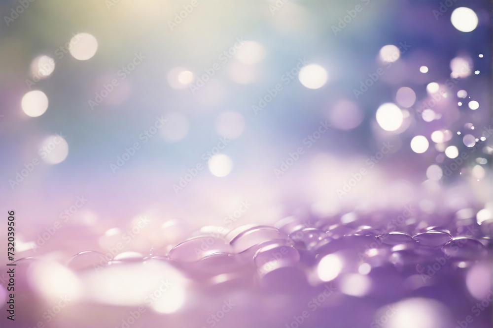 Soft and diffused bokeh circles form a gentle and calming backdrop.