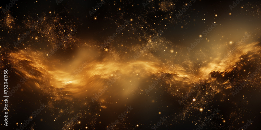 Starry background in gold tones Starry background in gold tones
