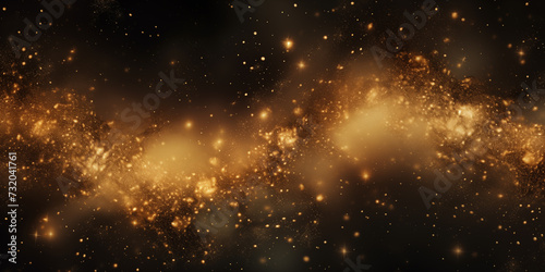 Starry background in gold tones