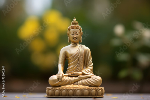 Mahavir Jayanti  bronze Buddha figurine  sacred deity  statuette  peace and tranquility