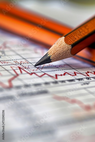 Tracking share prices with a pencil
