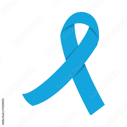 Isolated prostate cancer awareness ribbon Vector