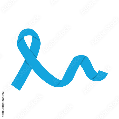 Isolated prostate cancer awareness ribbon Vector