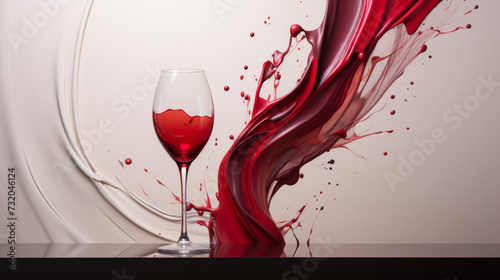red wine splash