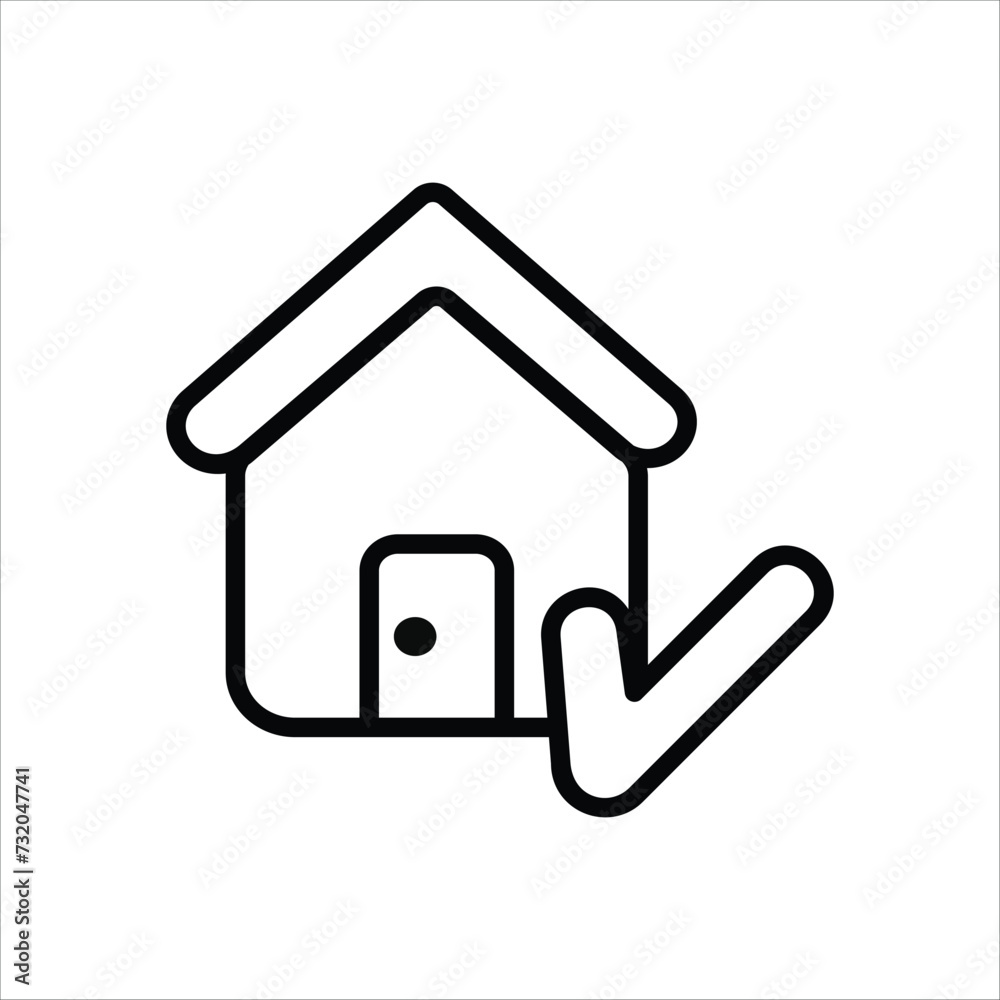 Correct icon with  white background vector
