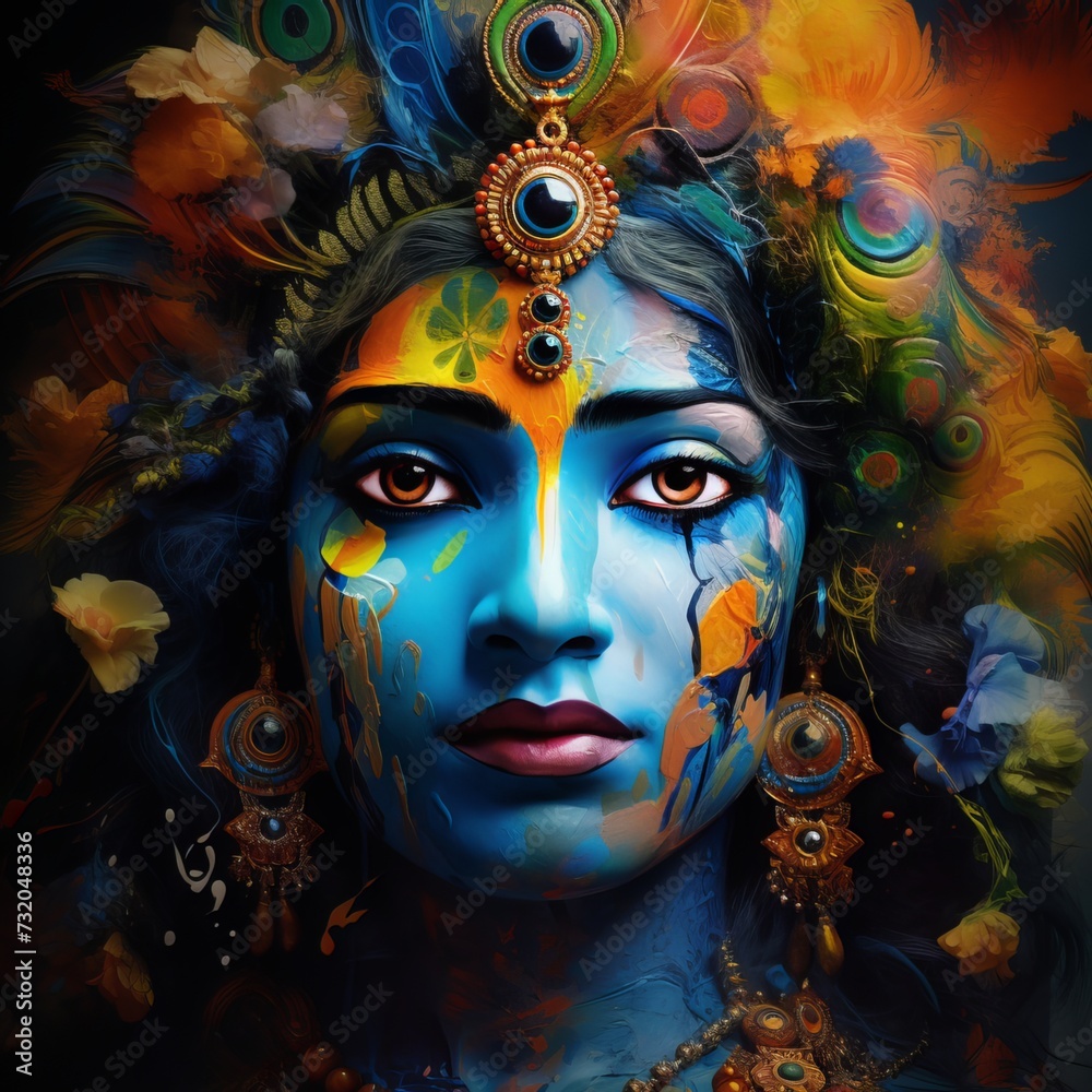 Lord Krishna: Divine Love and Wisdom in Religious Imagery