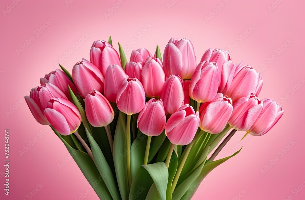 Front view photo of fresh flowers colorful bouquet. Colorful tulip flowers decoration. Greeting card for spring holidays. Template for Birthday, Women's Day, Mother's Day. Floral picture.